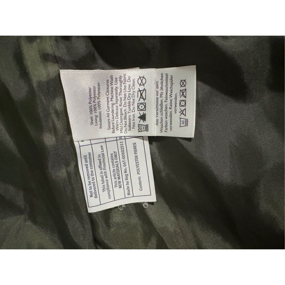 Eddie Bauer women’s Olive green mod quilted jacket S - Picture 4 of 9